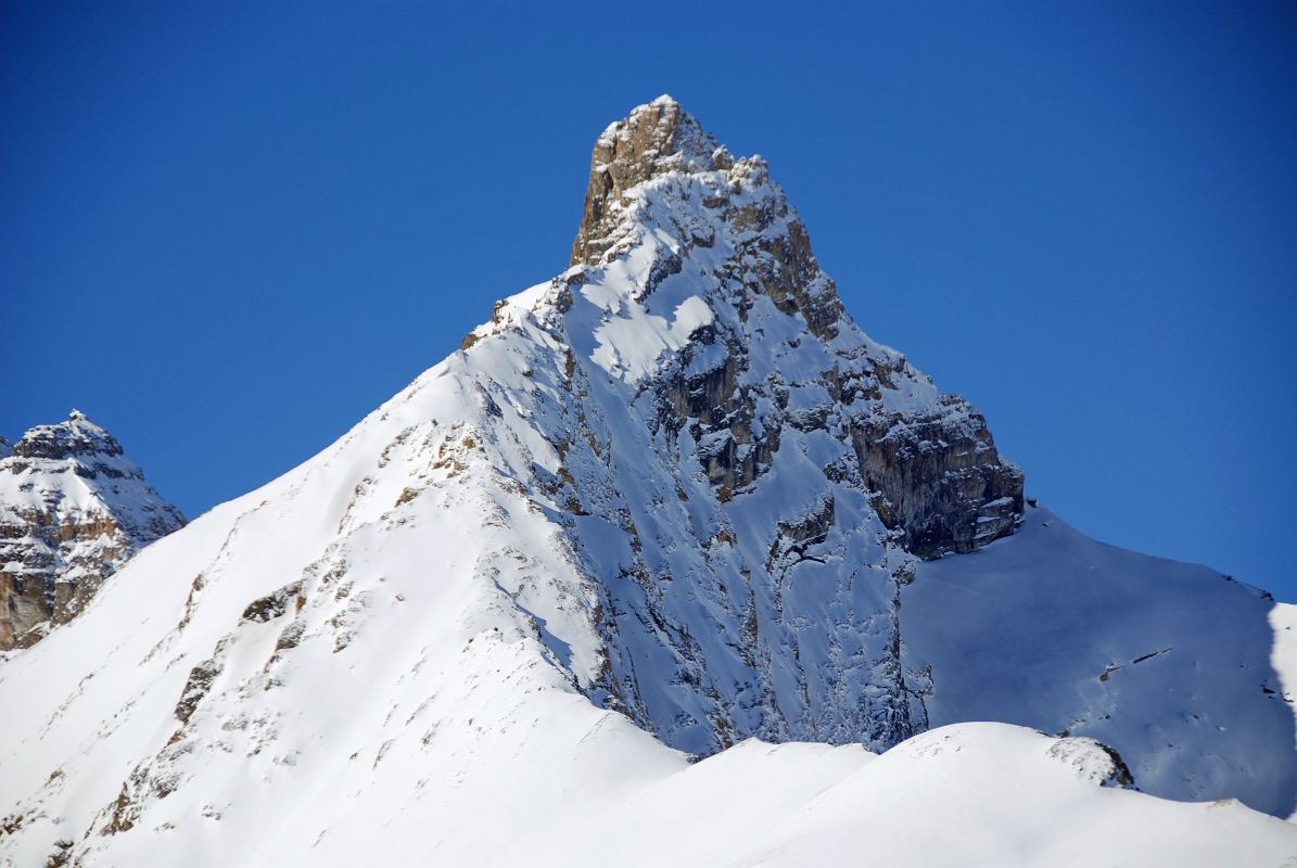 03 Hilda Peak From Just Before Columbia Icefields On Icefields Parkway